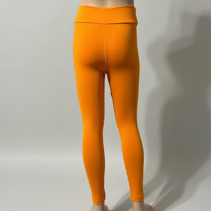 Solid colour, soft, stretch leggings in black, green, navy, grey, orange, pink, fuchsia, purple and more!