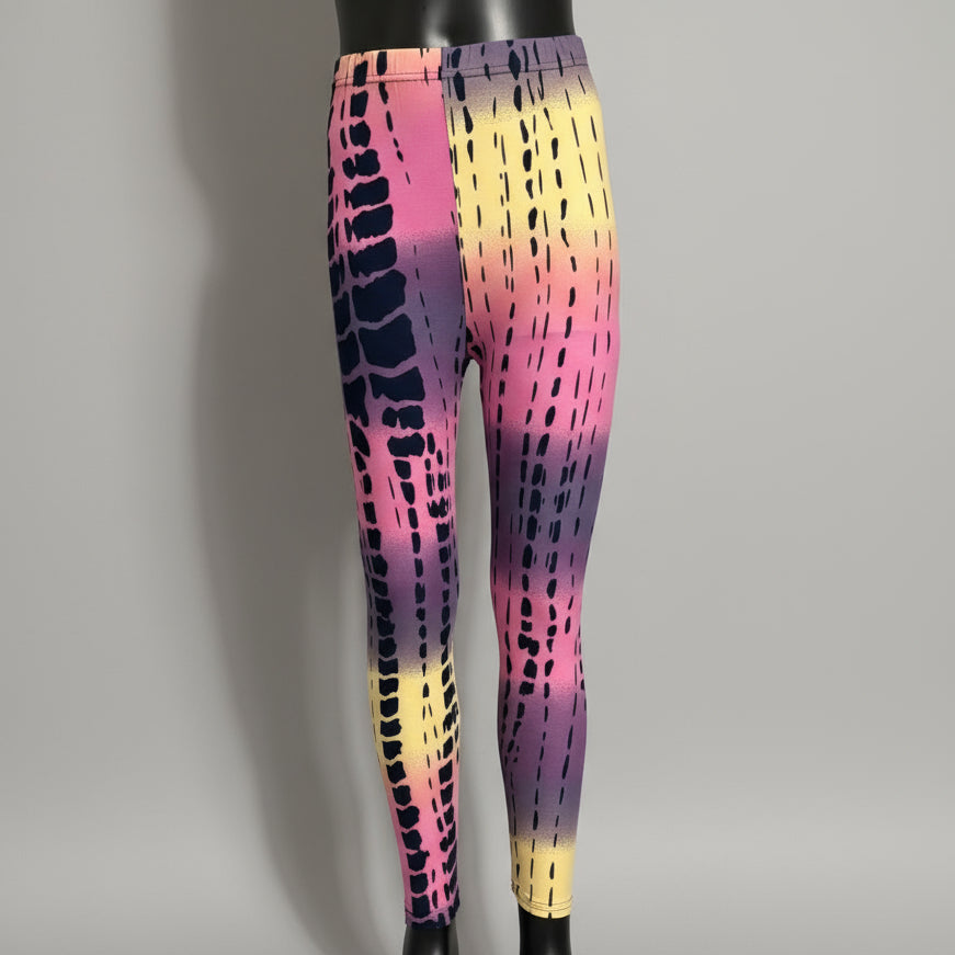 Jazzy design full length stretch leggings