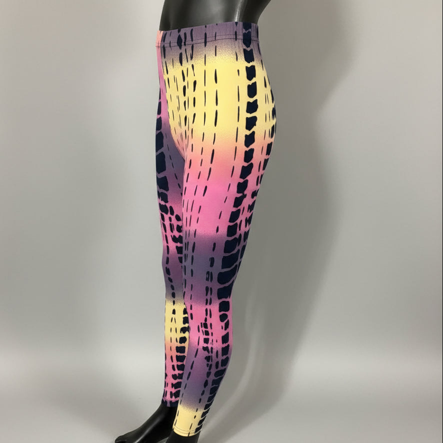 Jazzy design full length stretch leggings