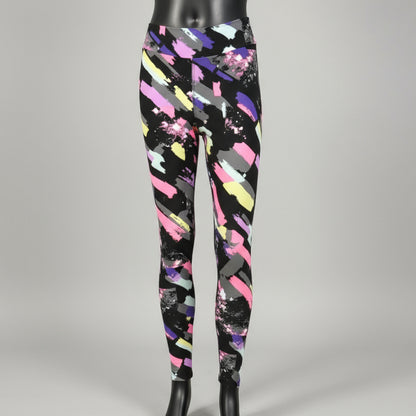 'Jazz brush' design full length leggings