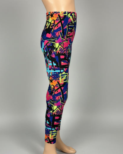 Surfer design full length stretch leggings