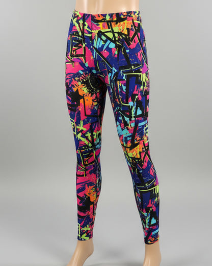 Surfer design full length stretch leggings