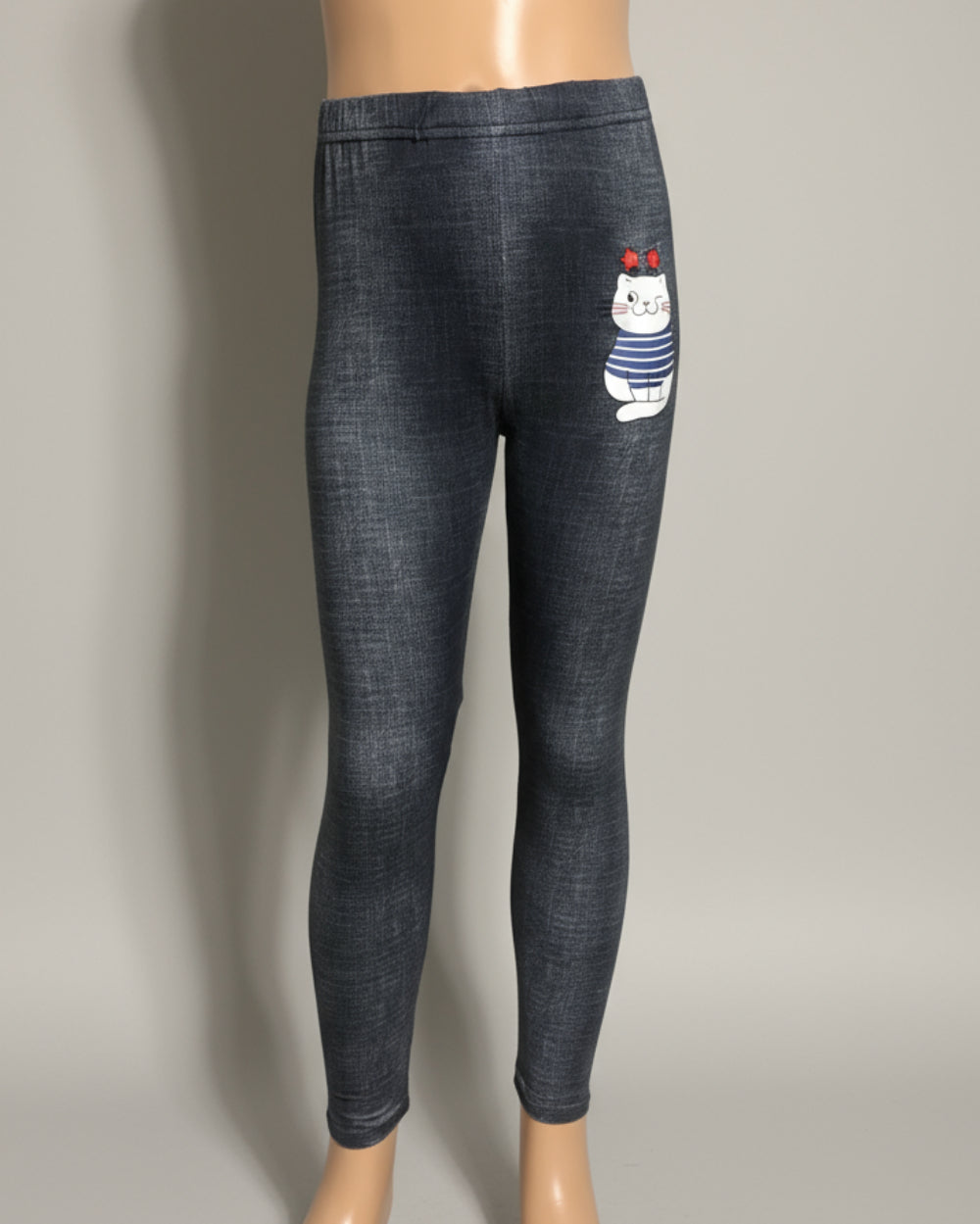 Cat design jegging look leggings
