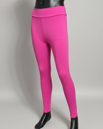 Solid colour, soft, stretch leggings in black, green, navy, grey, orange, pink, fuchsia, purple and more!