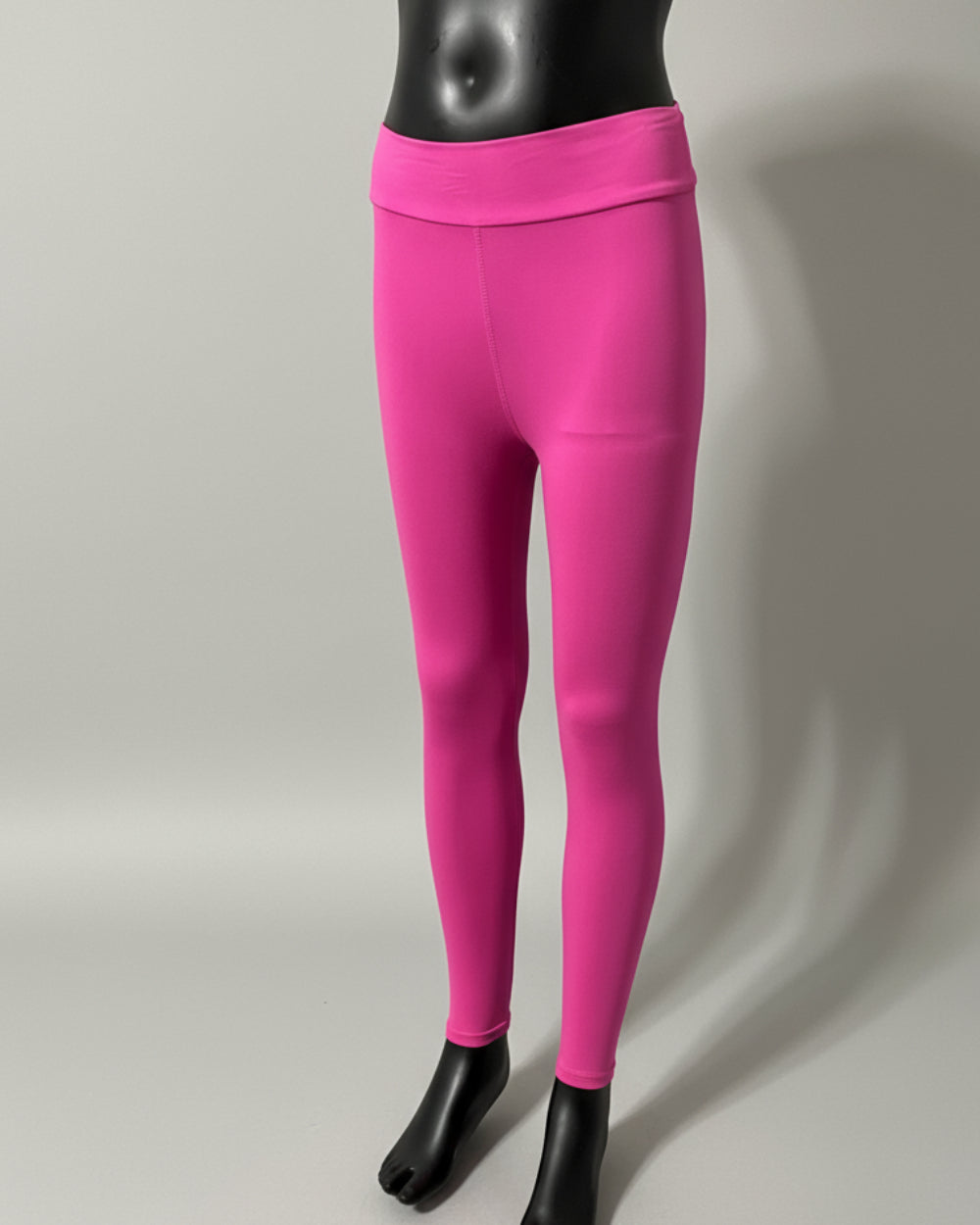 Solid colour, soft, stretch leggings in black, green, navy, grey, orange, pink, fuchsia, purple and more!