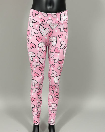 Heart design leggings