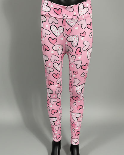 Heart design leggings