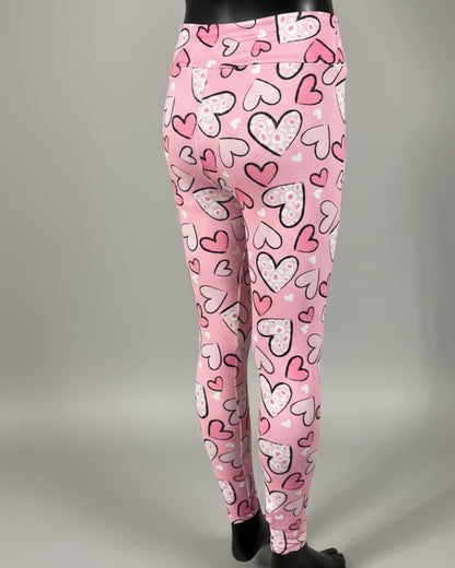 Heart design leggings