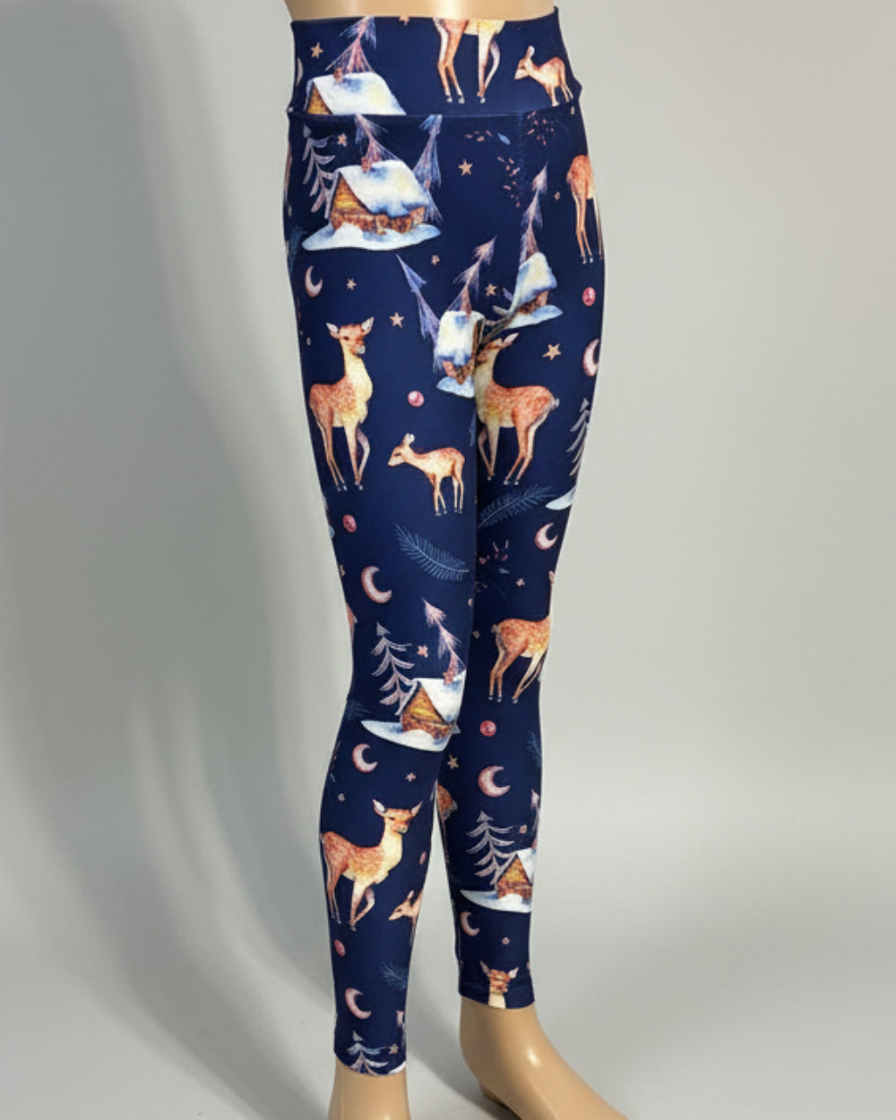Winter forest cottage leggings