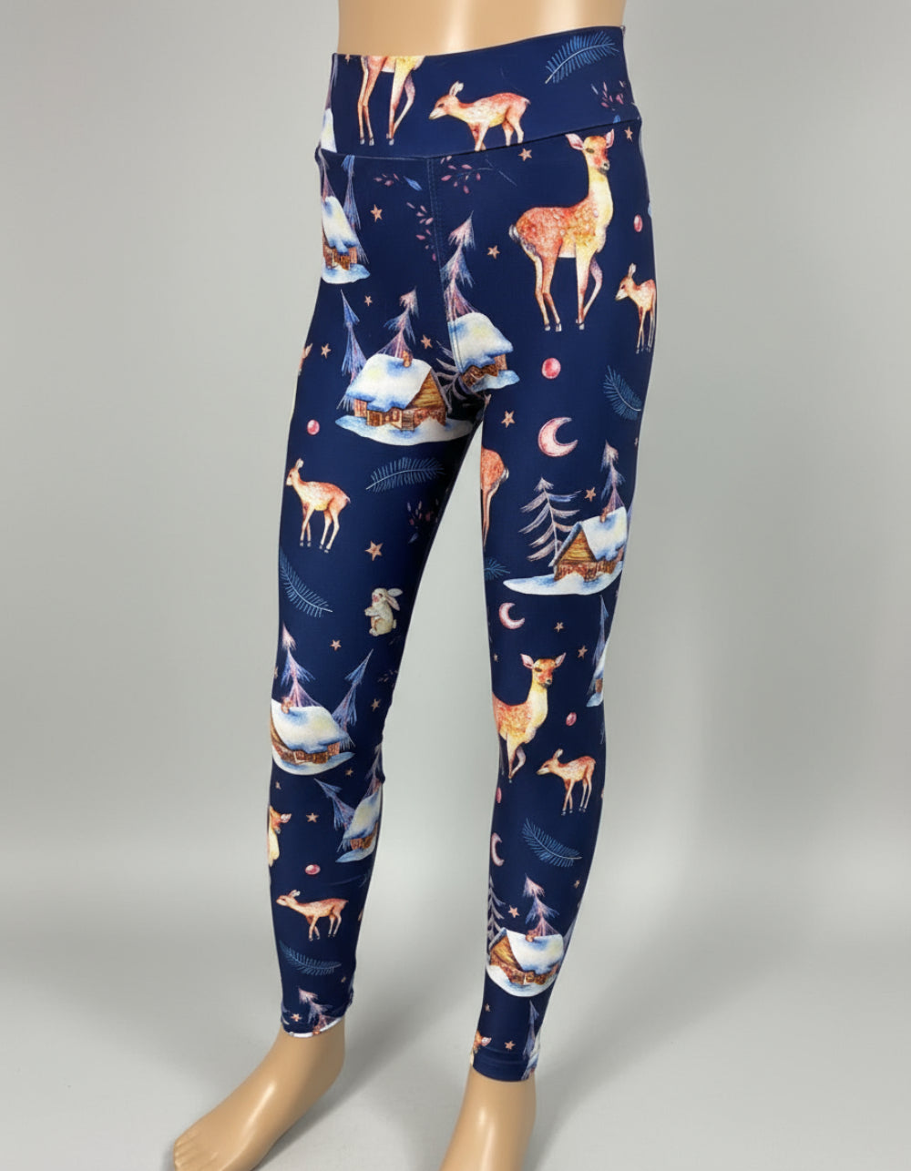 Winter forest cottage leggings