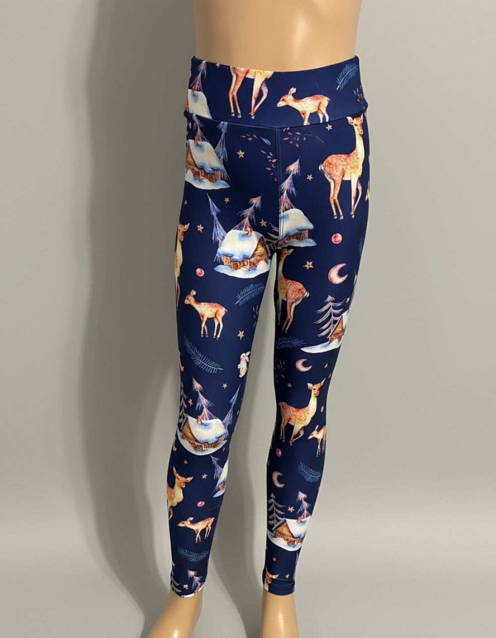 Winter forest cottage leggings