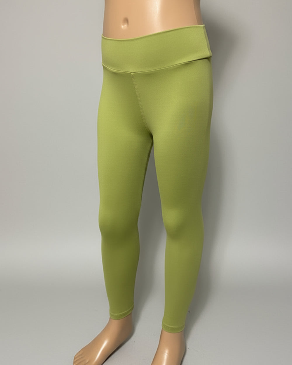 Olive green soft touch stretch leggings