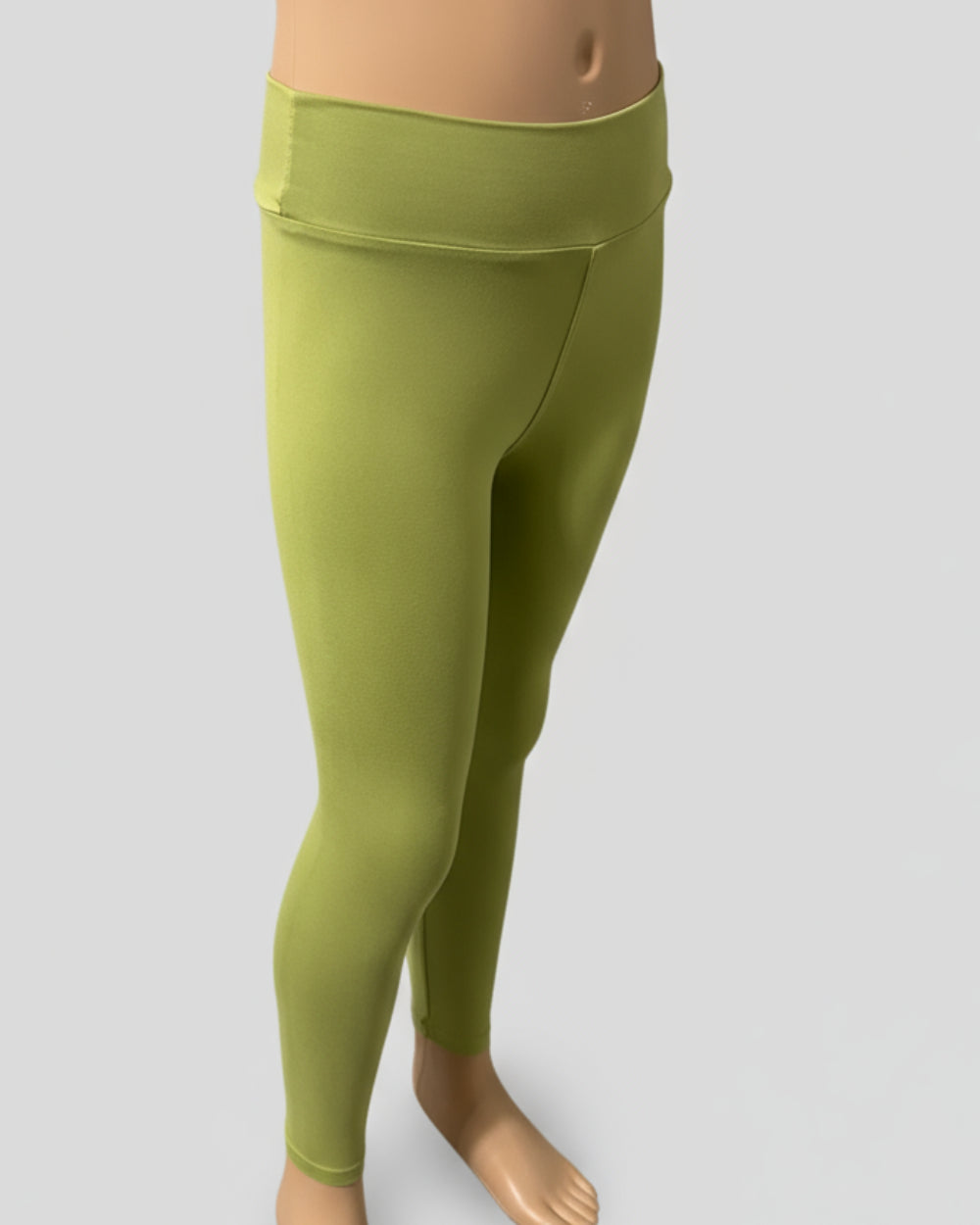 Olive green soft touch stretch leggings