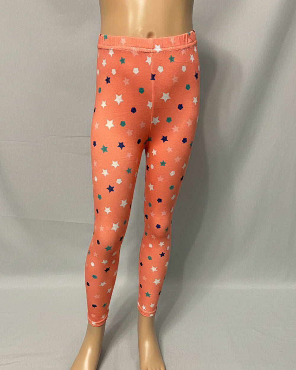 Orange star design leggings