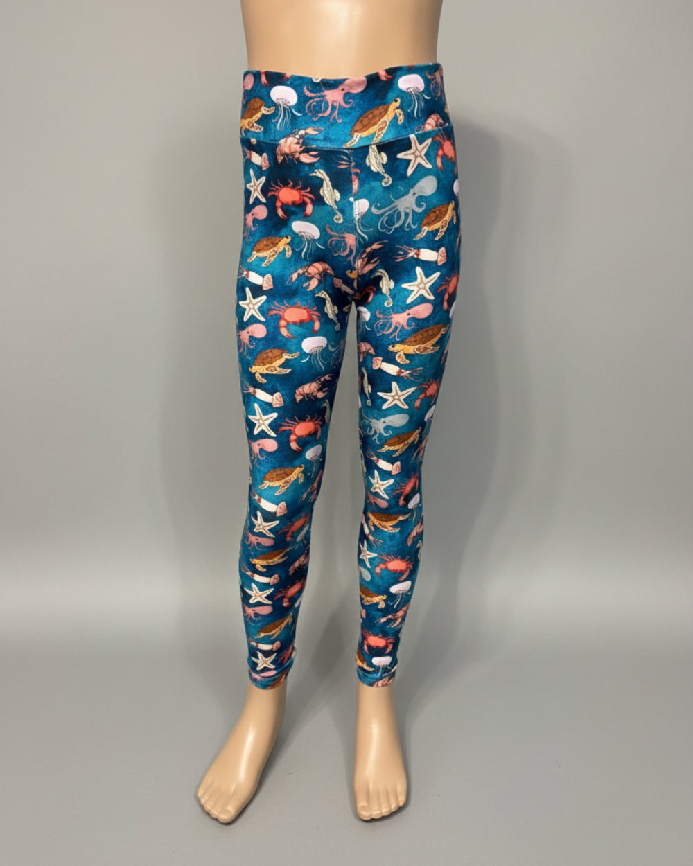 Sea creatures full length, stretch leggings