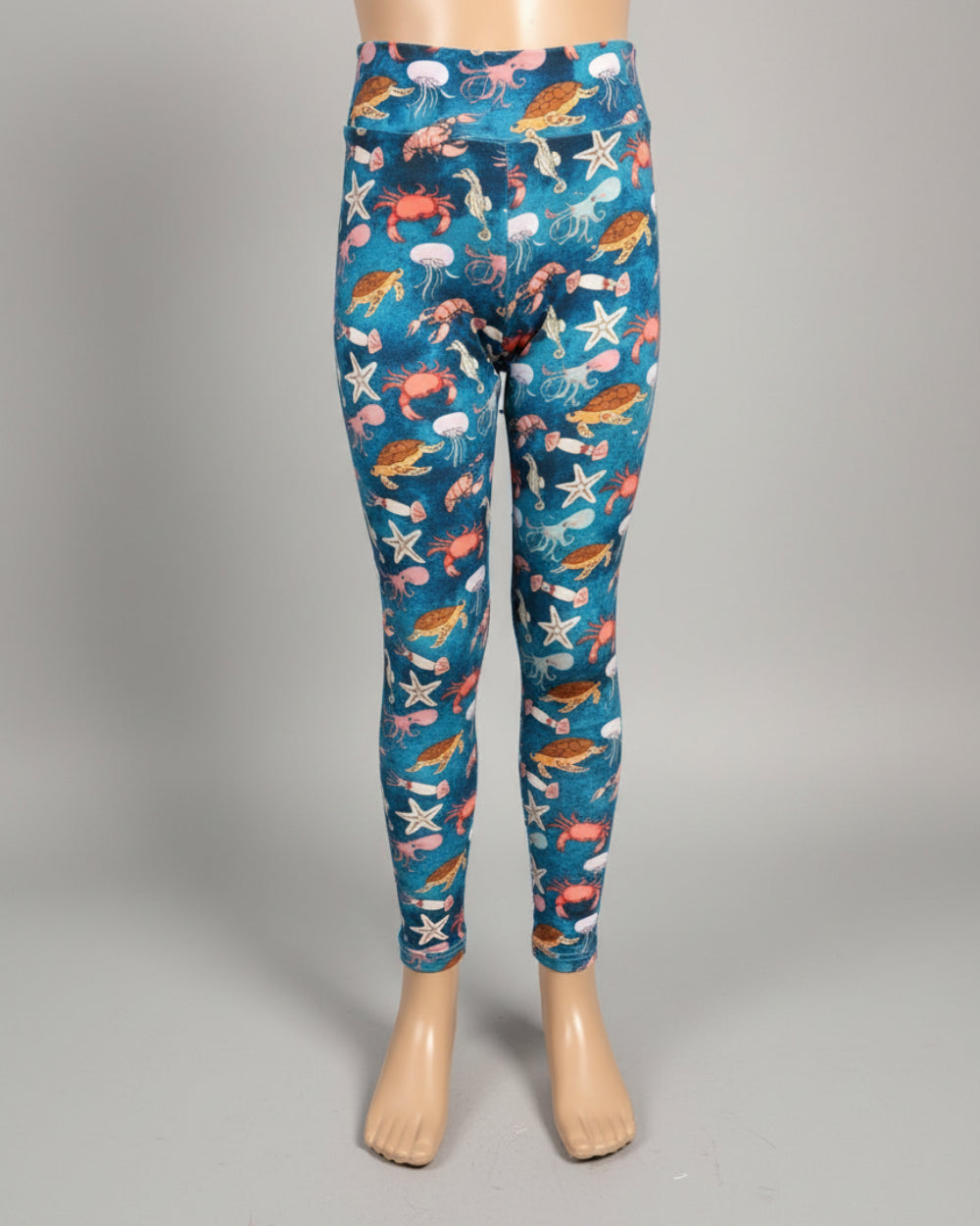 Sea creatures full length, stretch leggings
