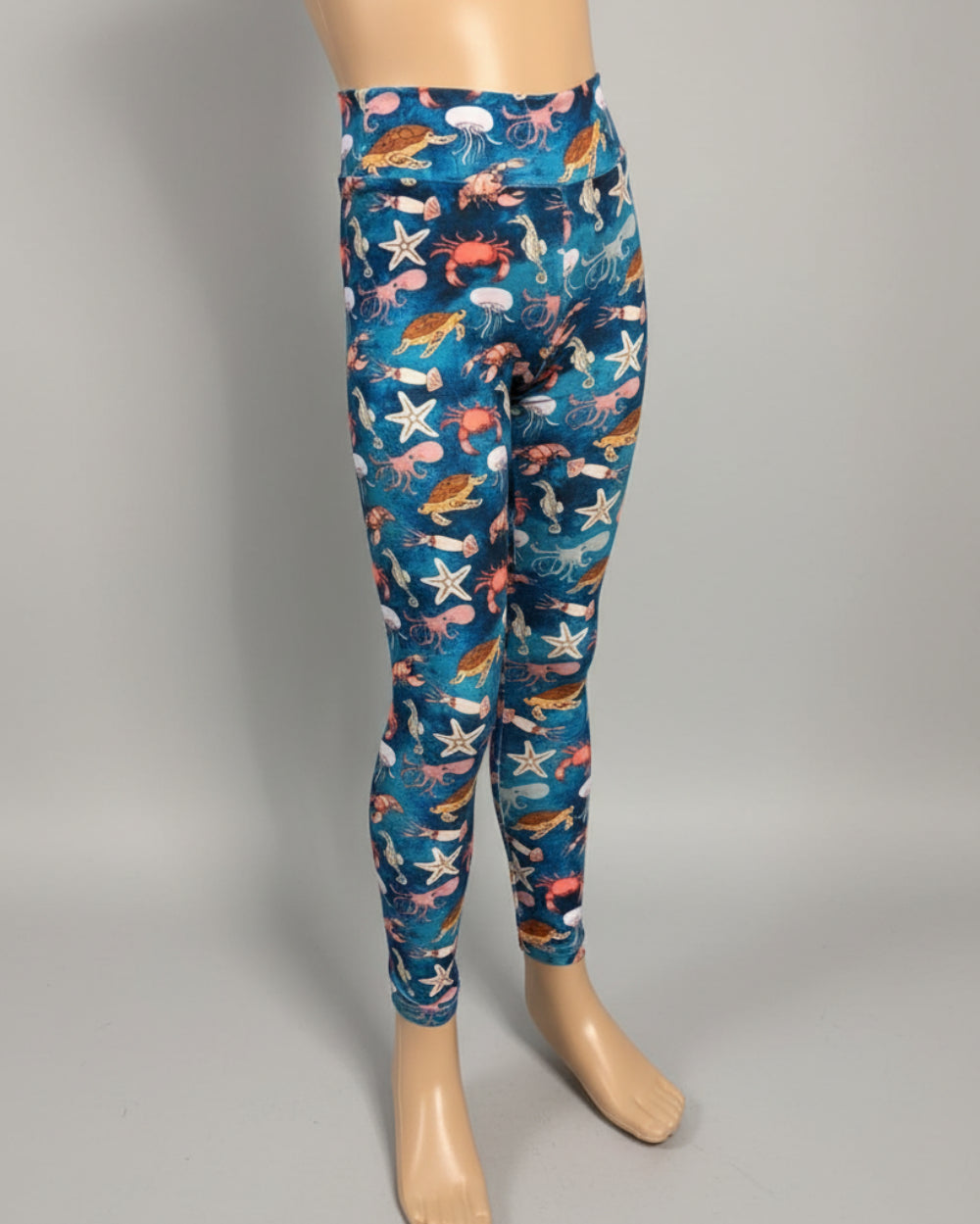 Sea creatures full length, stretch leggings