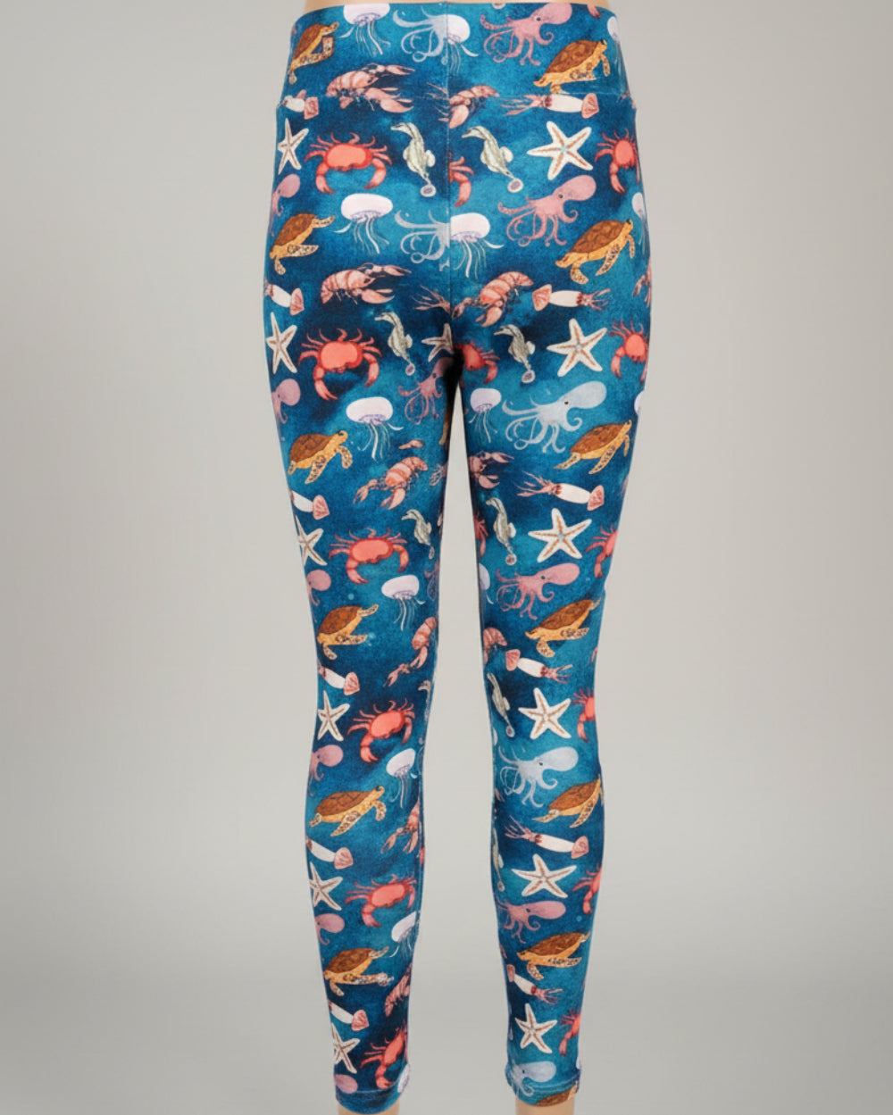 Sea creatures full length, stretch leggings