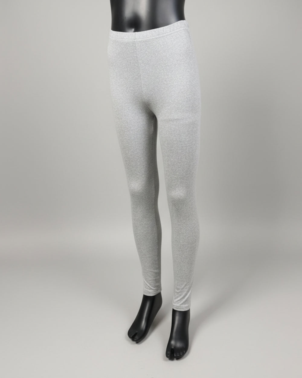 Jersey grey full length stretch leggings