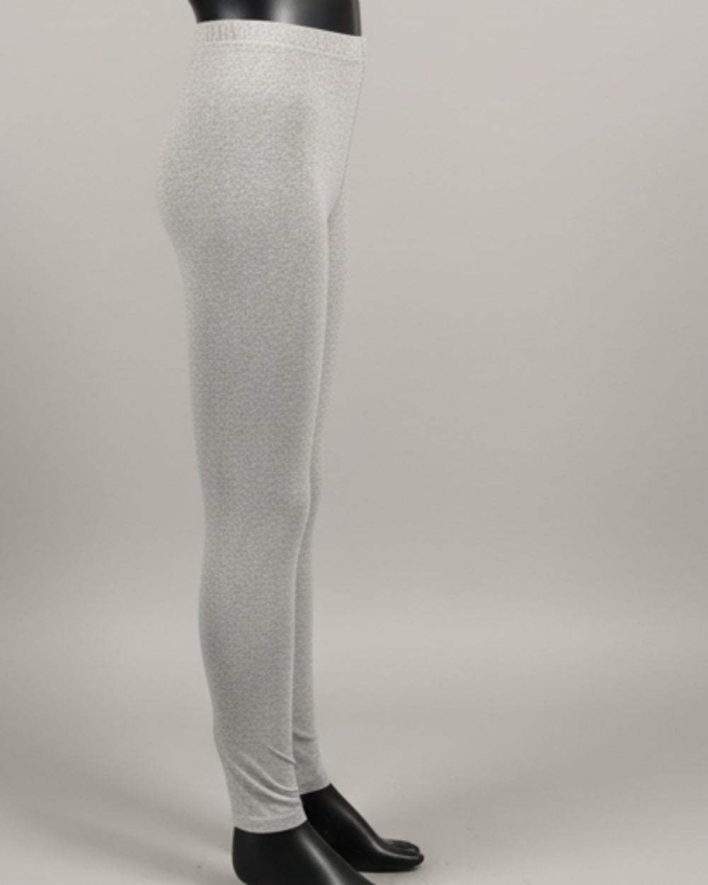 Jersey grey full length stretch leggings