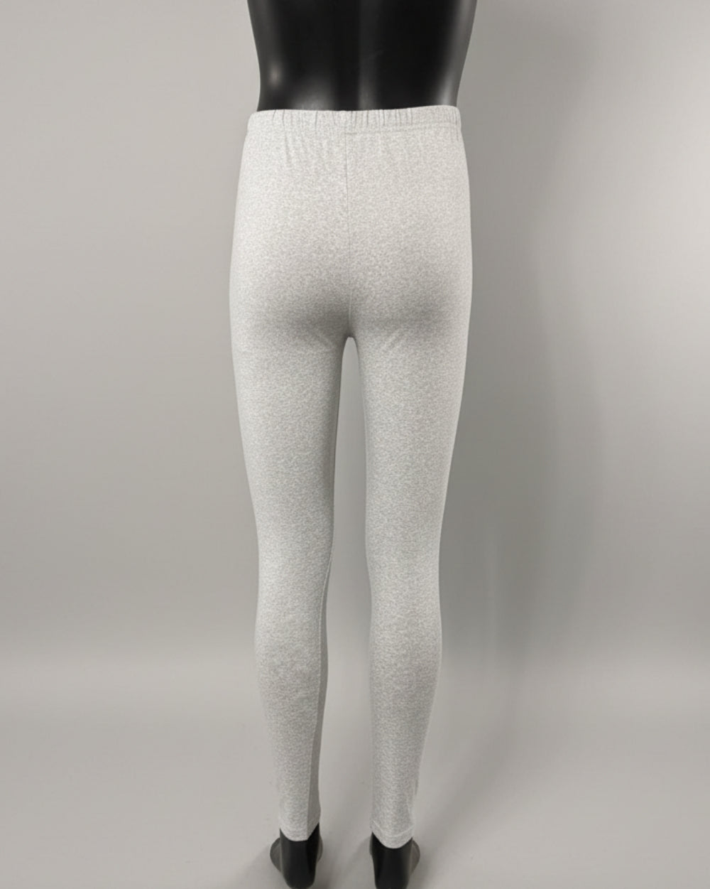 Jersey grey full length stretch leggings