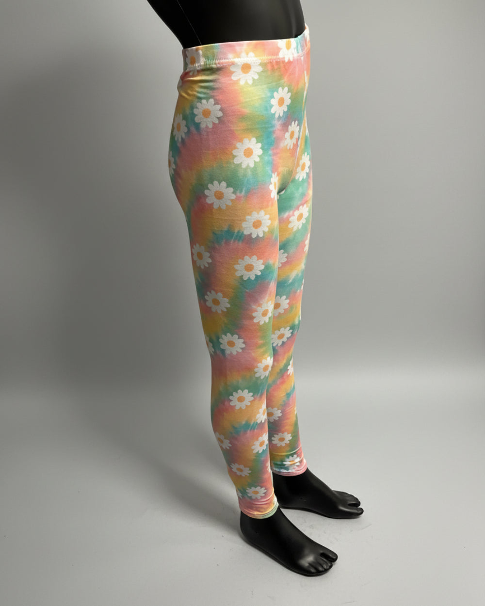 Rainbow Daisy full length stretch leggings