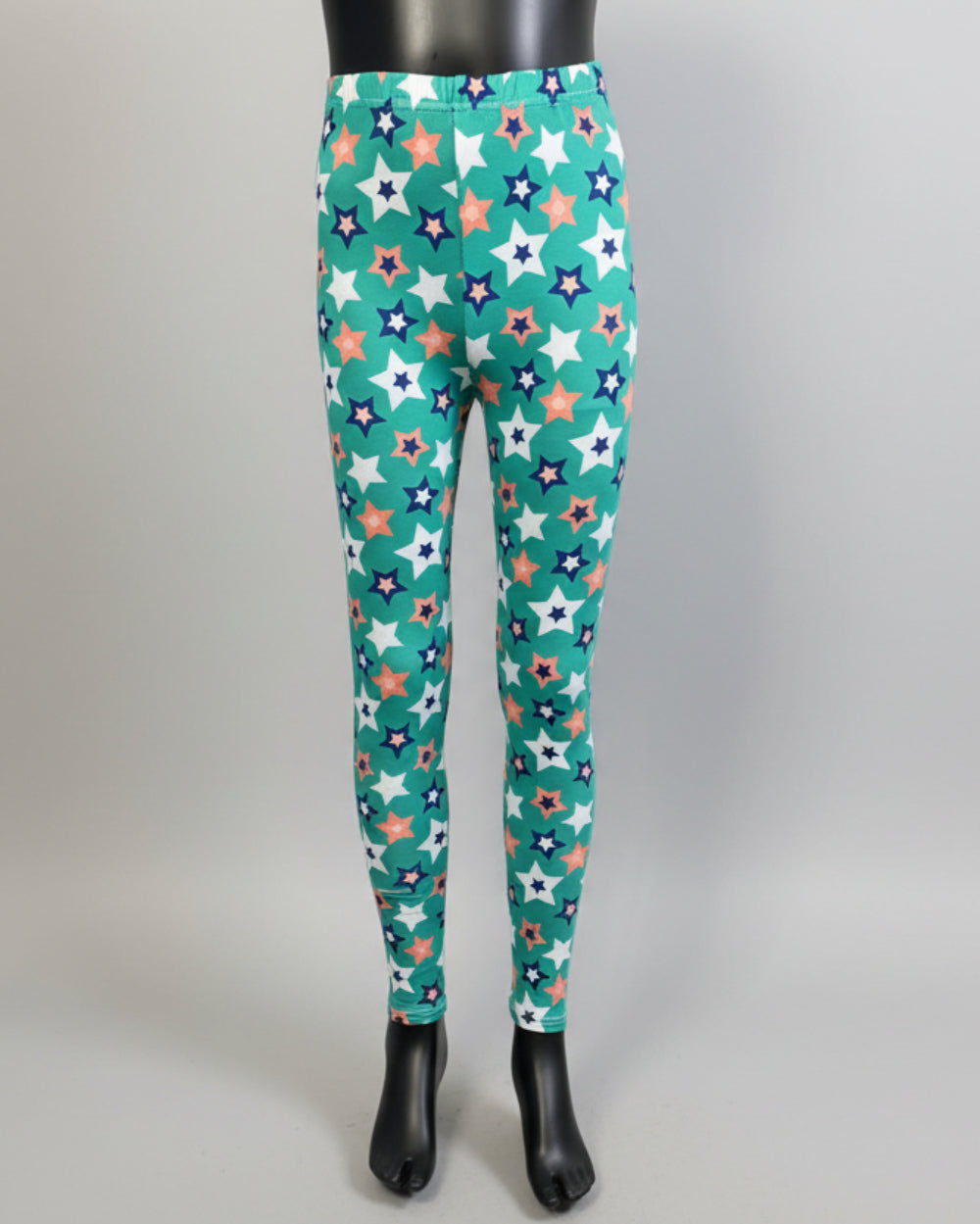 Green star design leggings