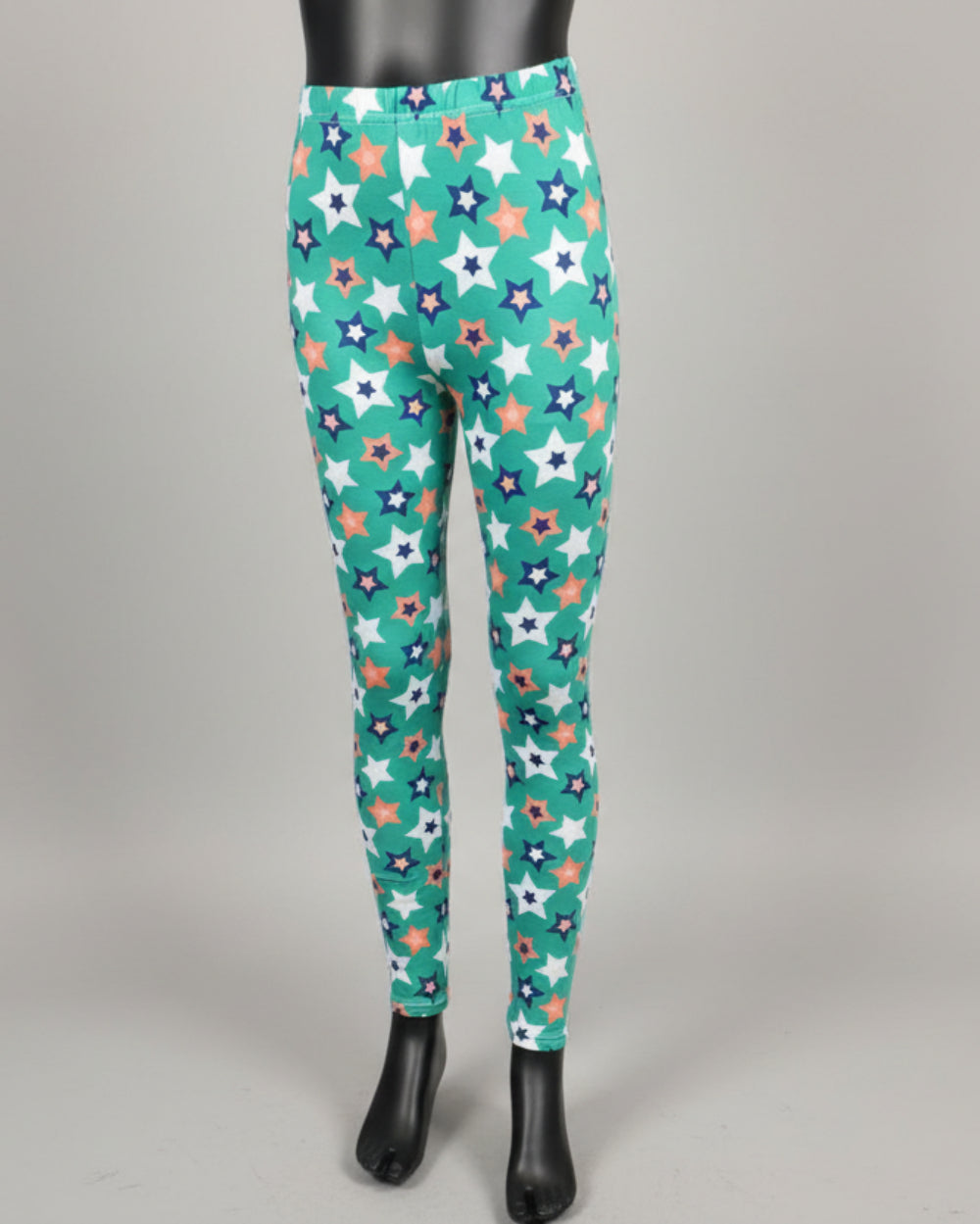 Green star design leggings