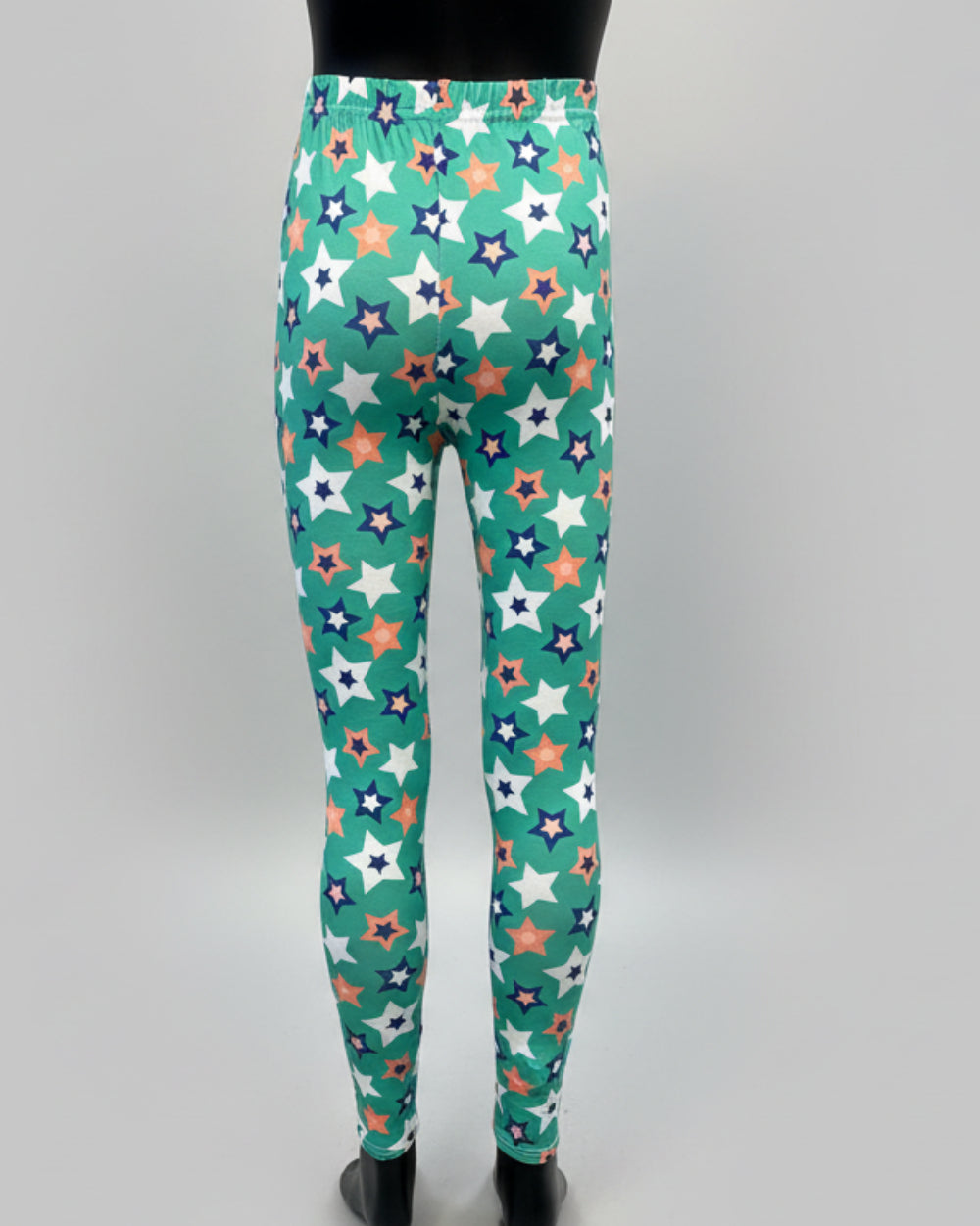 Green star design leggings