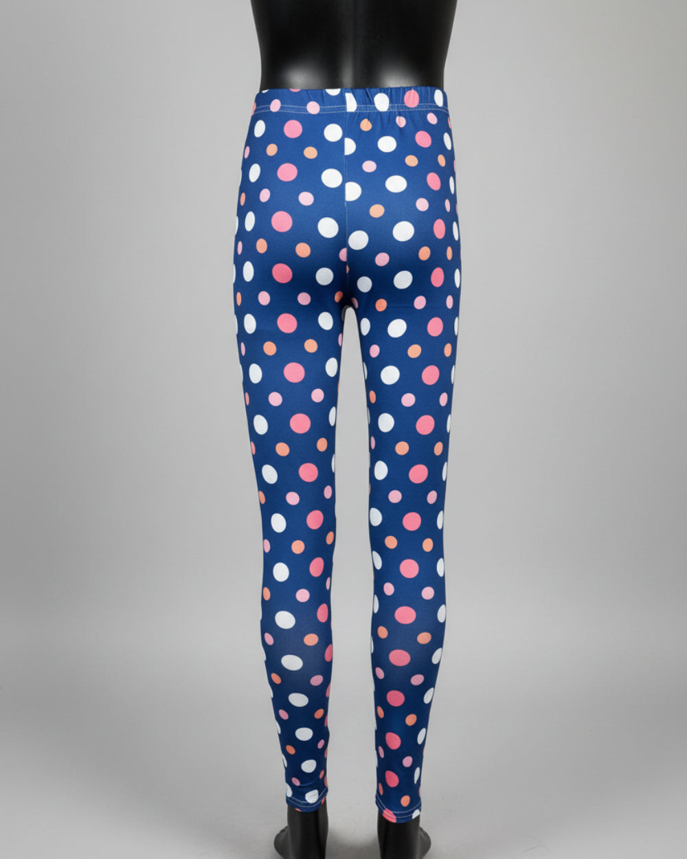 Purple dots design full length leggings