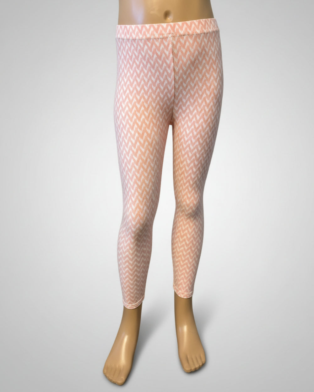 Pink and white design leggings