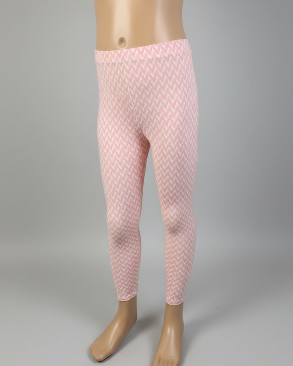 Pink and white design leggings