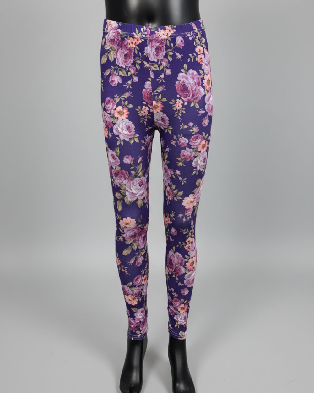 Purple flowers leggings