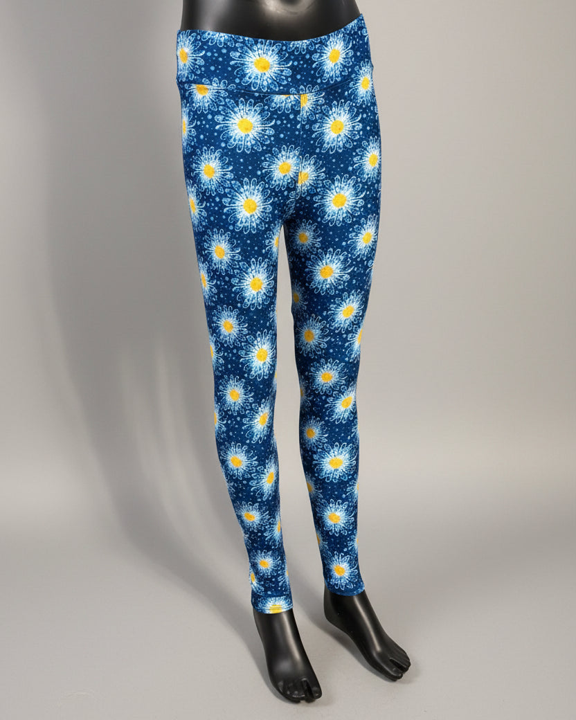 Winter daisy leggings