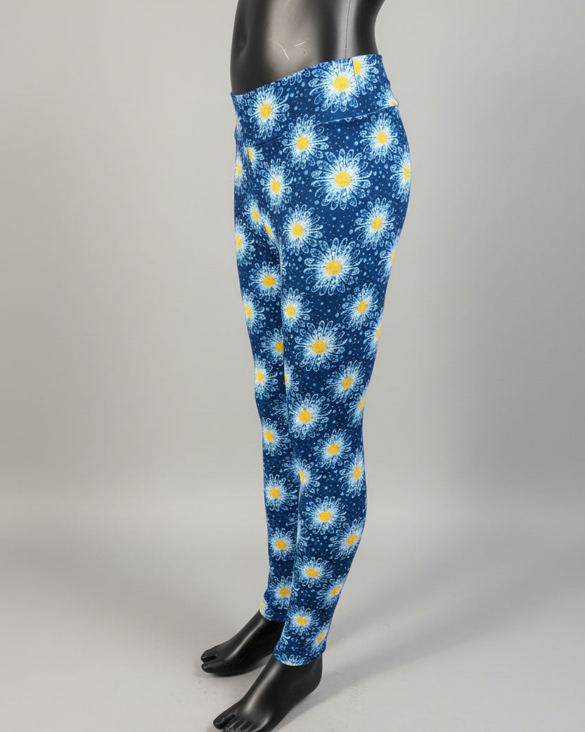 Winter daisy leggings