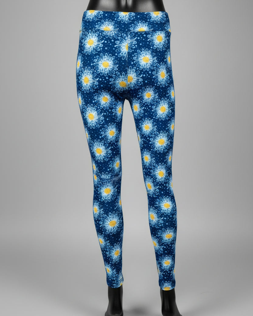 Winter daisy leggings