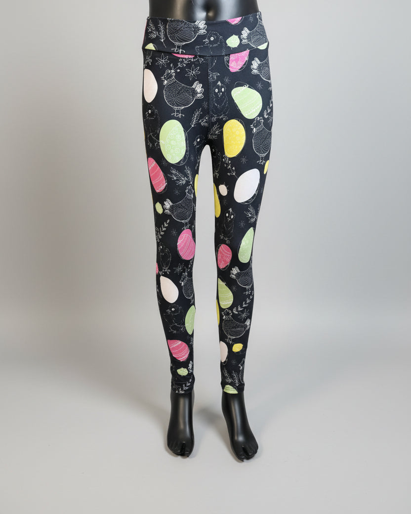 Chicken & Egg design leggings