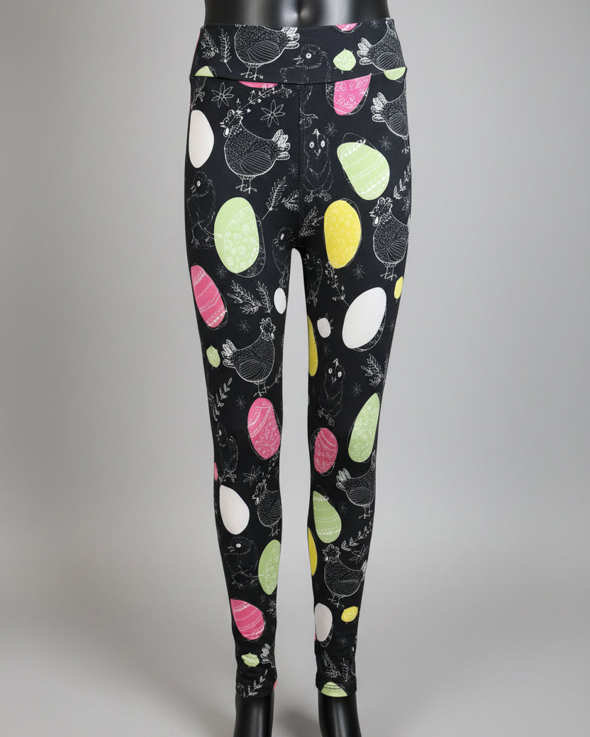 Chicken & Egg design leggings