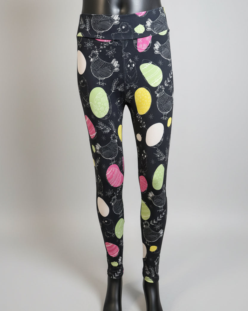 Chicken & Egg design leggings