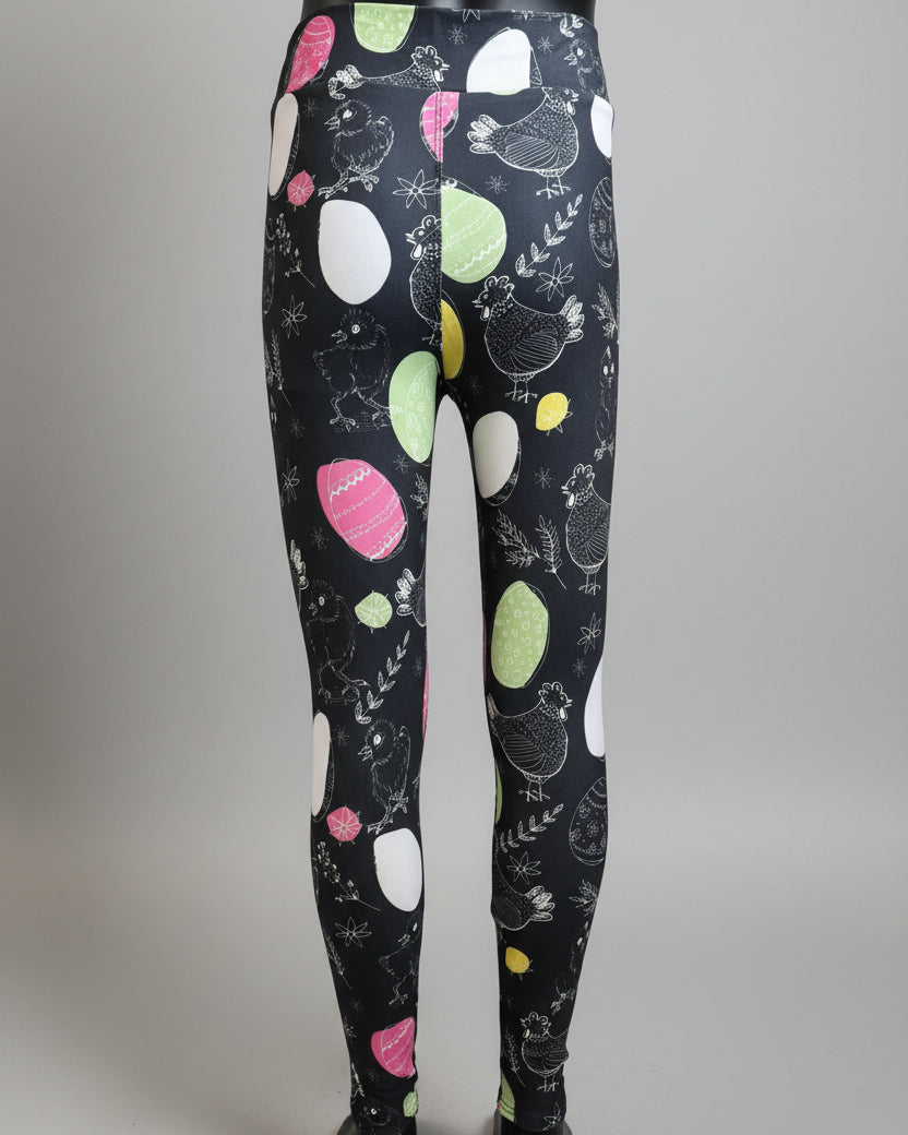 Chicken & Egg design leggings