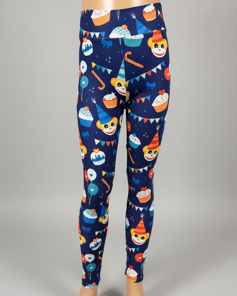 Party monkey design cute leggings