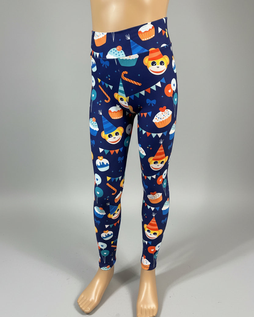 Party monkey design cute leggings