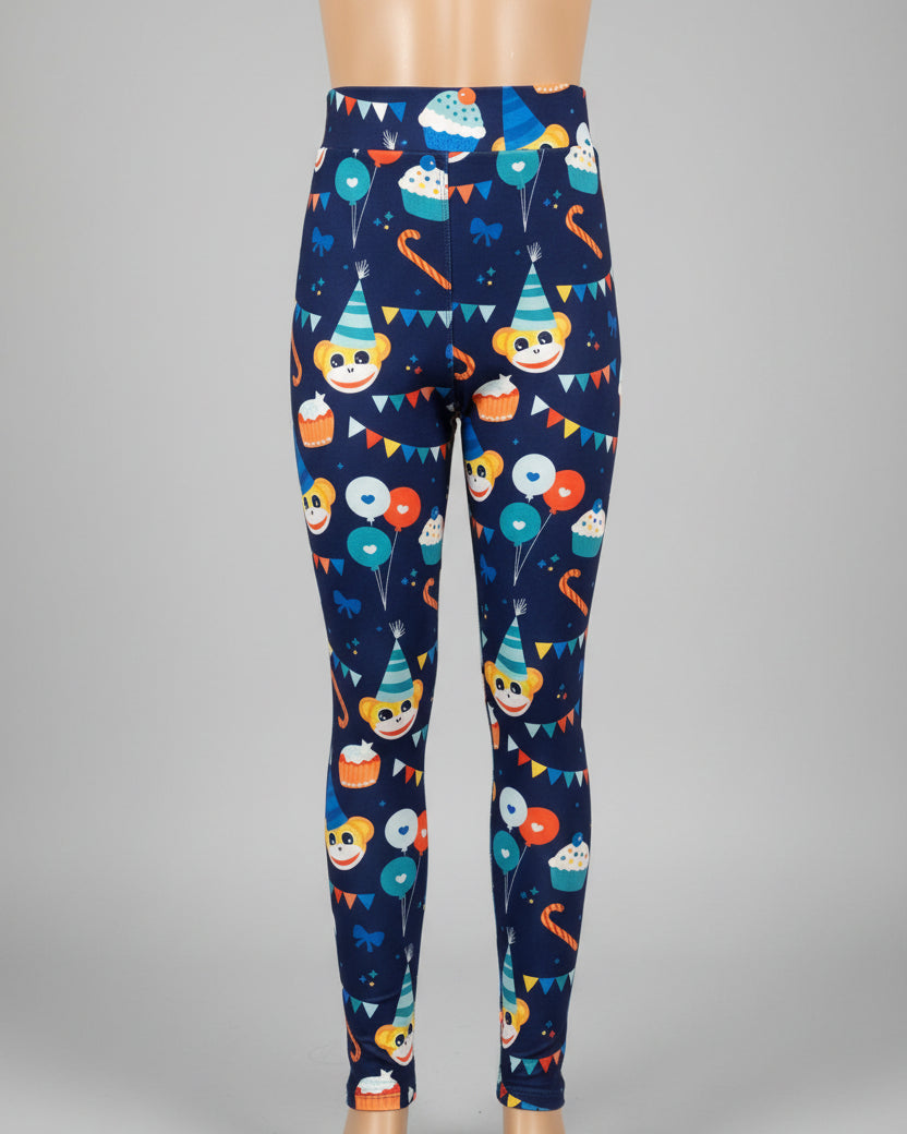 Party monkey design cute leggings