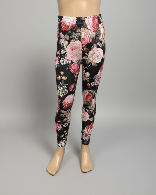 Garden design full length stretch leggings
