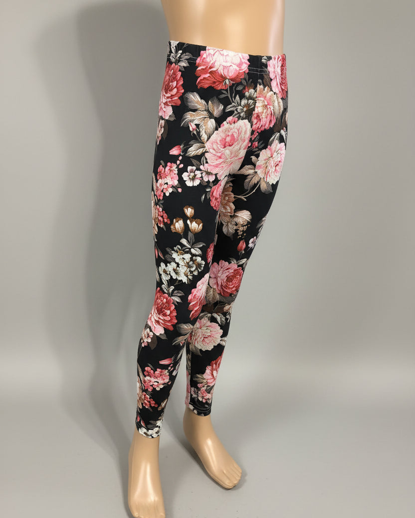Garden design full length stretch leggings
