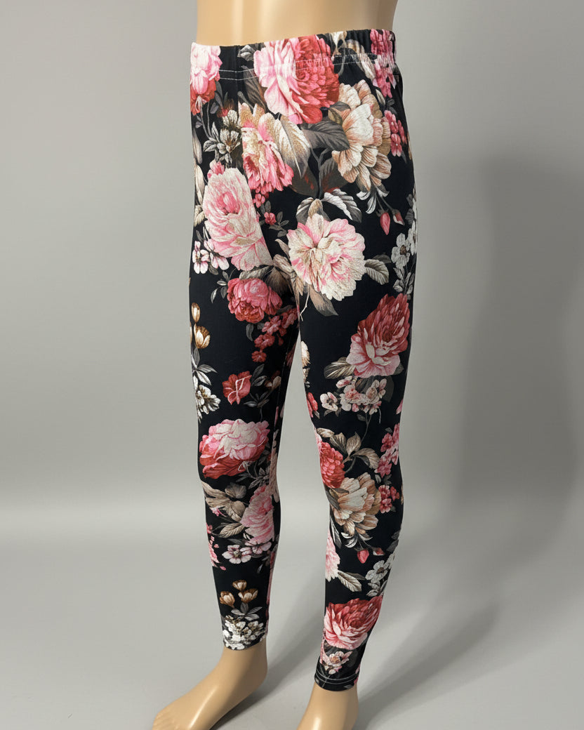 Garden design full length stretch leggings