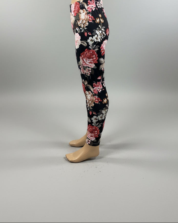 Garden design full length stretch leggings