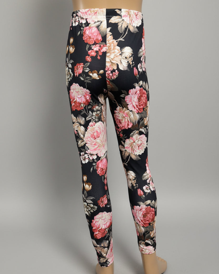 Garden design full length stretch leggings
