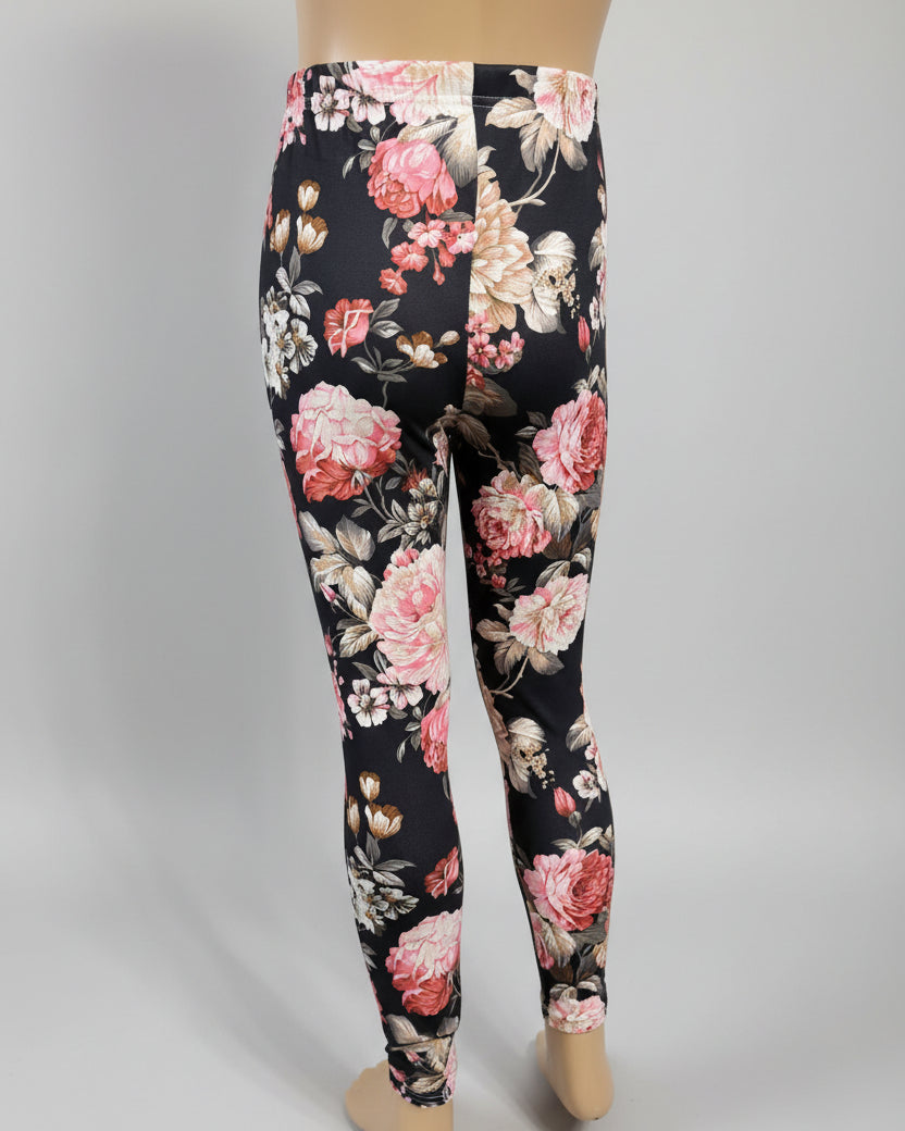 Garden design full length stretch leggings