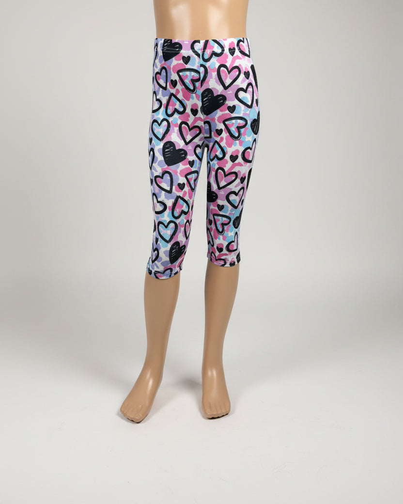 Patterned Capri leggings, choice of size & design!
